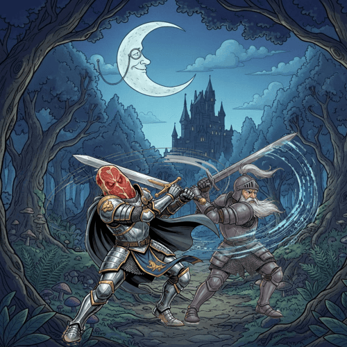 Onion Knight and Loin of Beef in Action-min Onion Knight and Loin of Beef in Action-min