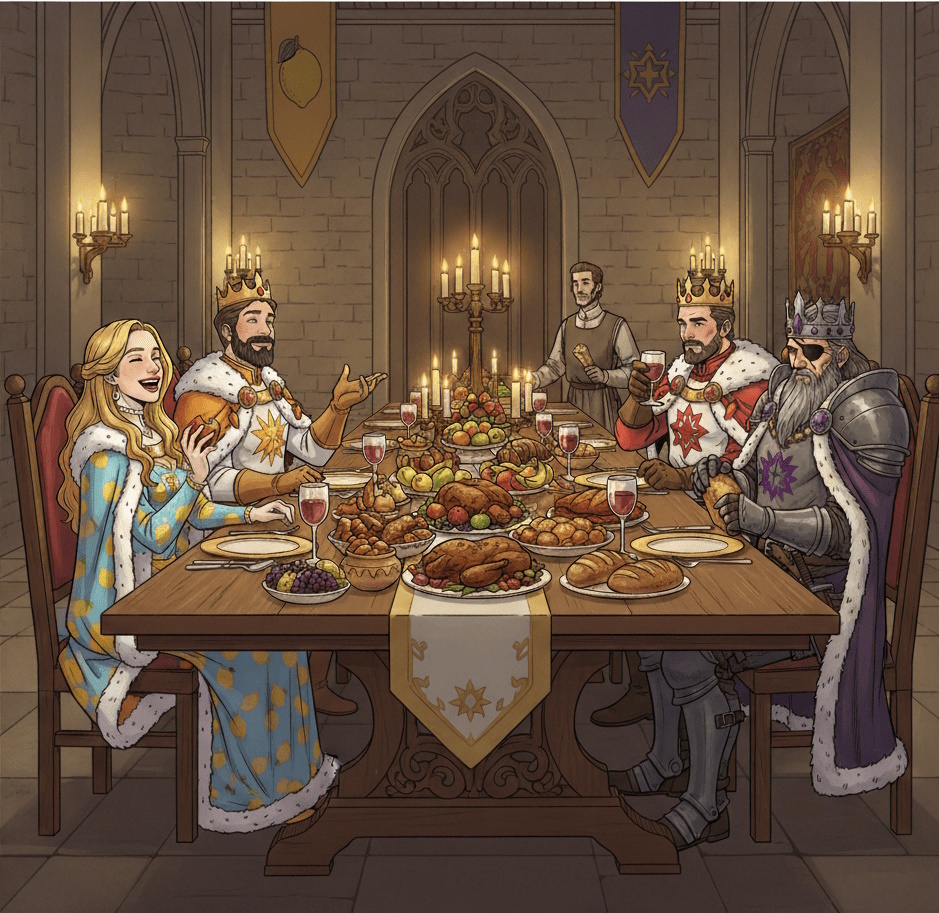 Hot Sauce Kings at a Feast-min